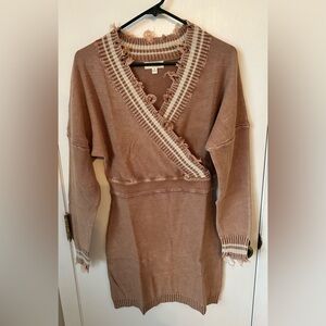 Promesa Distressed Sweater Dress